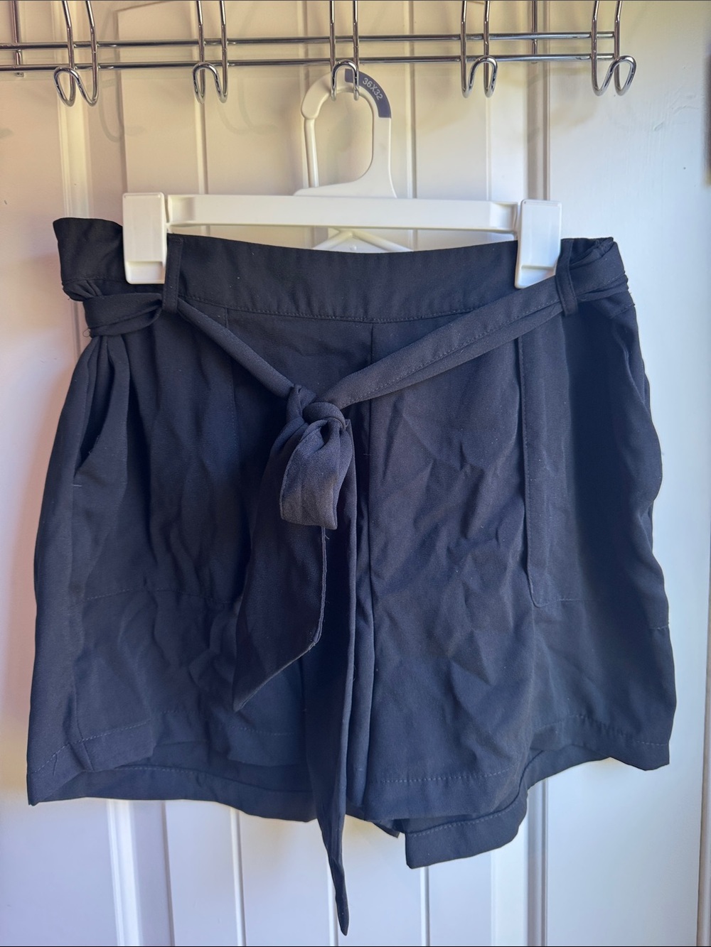 a new day Black Tie-Front Shorts